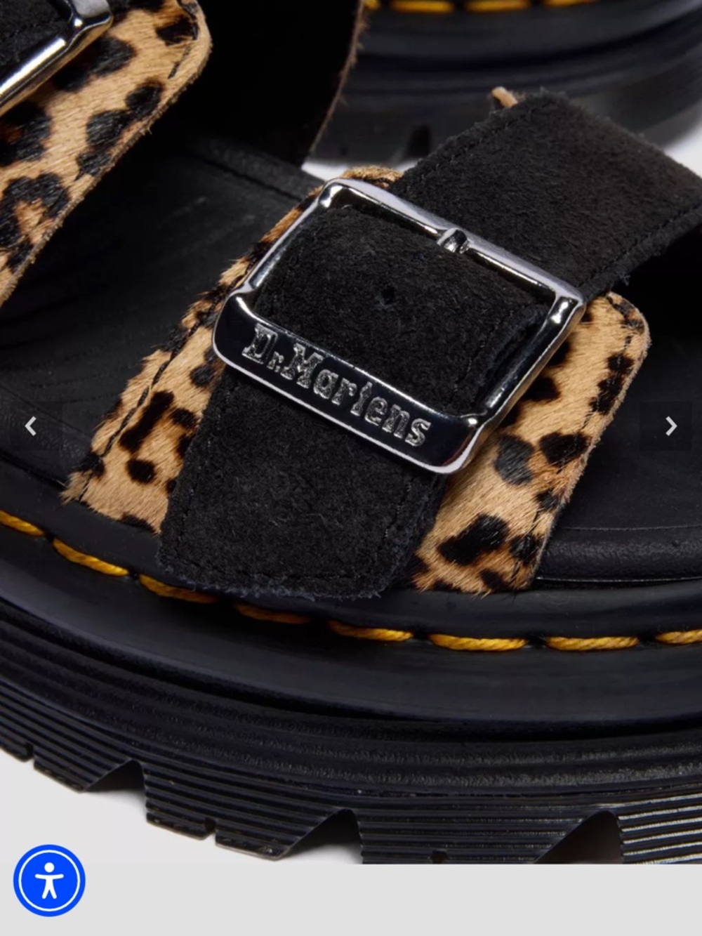Dr. Martens 8 zebzag sandal Leopard Print Black Sandals - Picture 7 of 14
